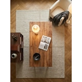 thumbnail of Schreibtisch Massivholz Industrial | 120x60 cm Akazie Holztisch | Goldbraun | Baumkante & Handgefertigt | Tarn Kollektion | Kadima Design
