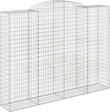thumbnail of vidaXL Gabionen mit Hochbogen 15 Stk 300x50x220/240cm Verzinktes Eisen