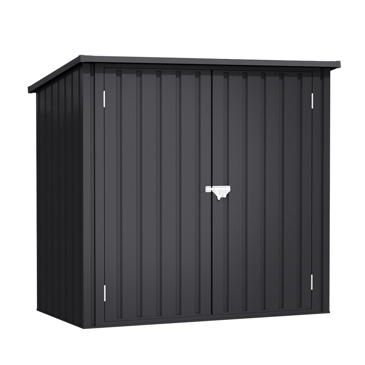 Wasabi - Cobertizo Jardín Exterior 1200L Stark - 147x86x134cm - Doble Puerta con Bisagra - Cierre con Pasador - Armario Metálico Almacenaje