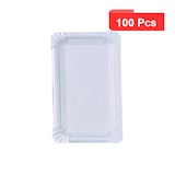 thumbnail of ECOLOMIQUE - 100 Pcs - Assiette rectangulaire carton recyclé - 16 x 10,5 cm, écologique - ECO210A1017