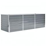 thumbnail of vidaXL Garten-Hochbeet Verzinkter Stahl 240x80x77 cm Grau