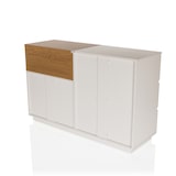 thumbnail of Sideboard MELMO S 120x40x76 cm 5 Schubladen weiß/eiche hjh LIVING