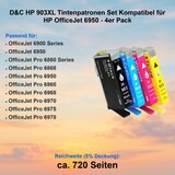 thumbnail of D&C HP 903XL Tintenpatronen Set Kompatibel für HP OfficeJet 6950 - 4er Pack