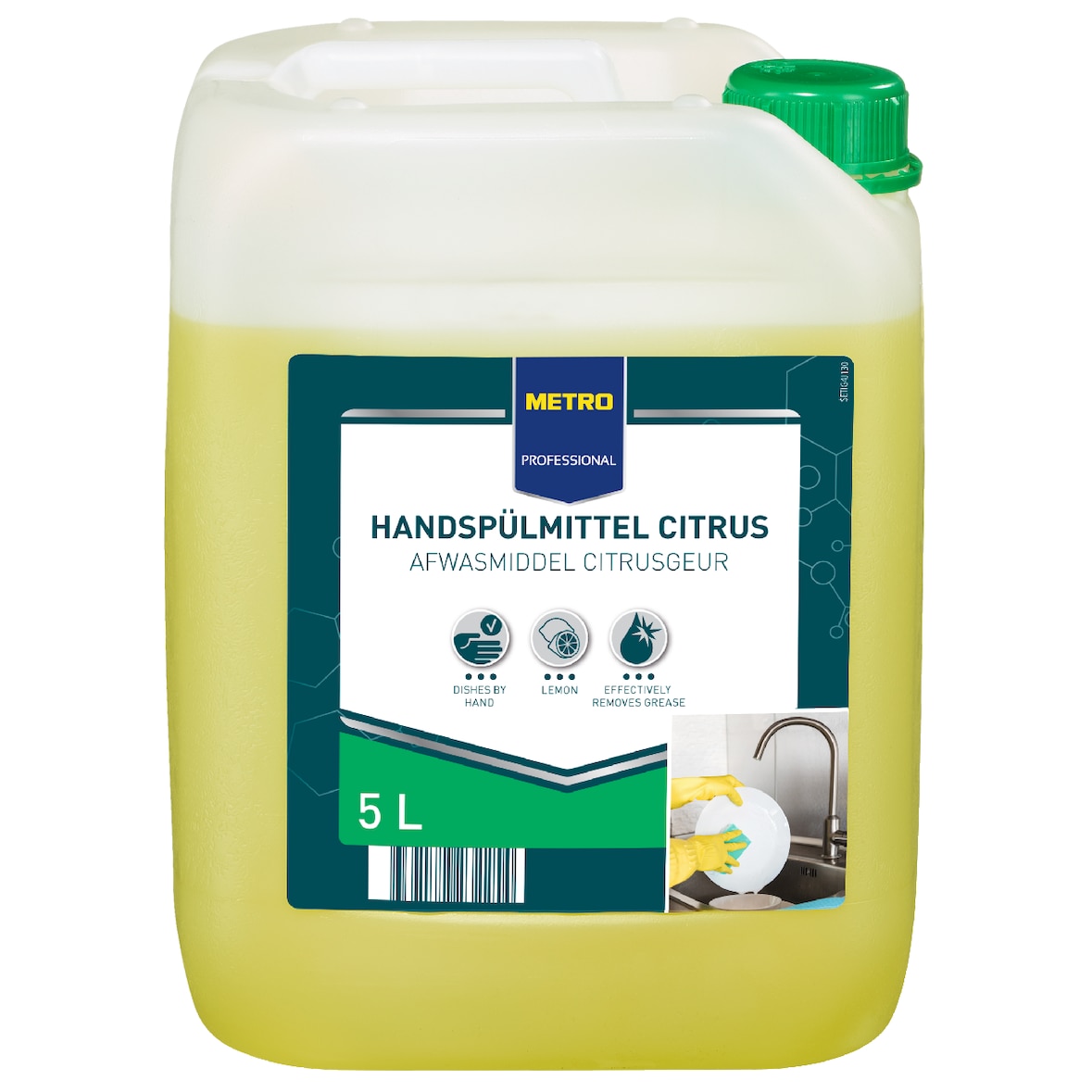 METRO PROFESSIONAL Handspülmittel, flüssig, Kanister 5 L, Zitrone