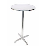 thumbnail of 10er-Set Alu-Stehtisch, Bistrotisch, höhenverstellbar 70/110cm Ø=60cm ~ klappbar, Fuß mit Betoneinguss