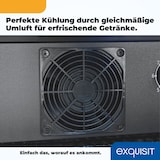 thumbnail of Exquisit Glastürkühlschrank GKS240-GT-160C schwarz | Nutzinhalt: 237 L | Türschloss | 6 Gitterablagen | Umluftventilator | Standgerät