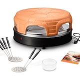 thumbnail of Emerio Pizzarette – Pizzaofen für 6 Personen – Handgefertigte Terrakotta-Kuppel – 6 isolierte Backspatel – Edelstahl-Backplatte – PO-115848.1 1500 W
