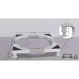 thumbnail of DELUKE® Waschmaschinen Untergestell BART - 4 Füße, für 300kg UNIVERSAL Waschmaschinen Sockel Trockner Untergestell für Kühlschrank Weiß