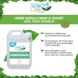 thumbnail of Action verte liquide vaisselle main hypoallergénique Ecocert 5L - pour lavage de la vaisselle à la main