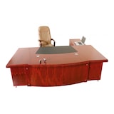 thumbnail of Schreibtisch 'Paris' linksseitig aus Kirschholz Chefschreibtisch Kirschbaum Echtholzfurnier