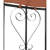 thumbnail of Pergola Almeria, Rundpavillon Garten Pavillon, stabiles Stahl-Gestell Ø 3m ~ terracotta-braun