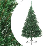 thumbnail of vidaXL Künstlicher Halb-Weihnachtsbaum mit Ständer Grün 240 cm PVC