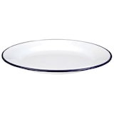 thumbnail of IBILI set 6 plato llano vintage BLANCA acero esmaltado 24 cm 901124
