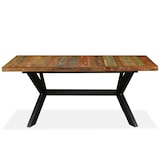 thumbnail of vidaXL Eettafel massief oud hout en stalen frame 180 cm