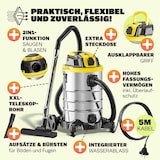 thumbnail of MONZANA® Nass Trockensauger 30L GS-zertifiziert Steckdose