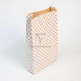 thumbnail of Clairefontaine Packung mit 50 Geschenktüten Kraft, 21x37+7cm, Punkte auf Weißem Hintergrund - Weiß 394111C