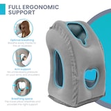 thumbnail of Dayshake Aufblasbares Reisekissen – Multifunktionales Nackenkissen – Inkl. Handpumpe und Aufbewahrungstasche – Für Flugzeug, Zug und Auto