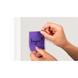 thumbnail of ALLboards Tableau blanc en liège 100×40 cm cadre en bois laqué BLANC