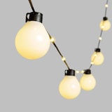 thumbnail of Guirlande guinguette électrique câble avec led Illuminées 25 globes blanc chaud Lotti