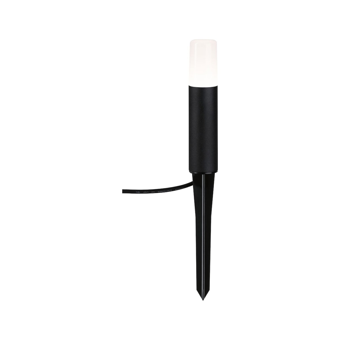 Paulmann Plug & Shine LED Pollerleuchte Flarea Einzelleuchte  IP65  200mm 3000K 3,6W 150lm 24V  Schwarz  Metall 94533