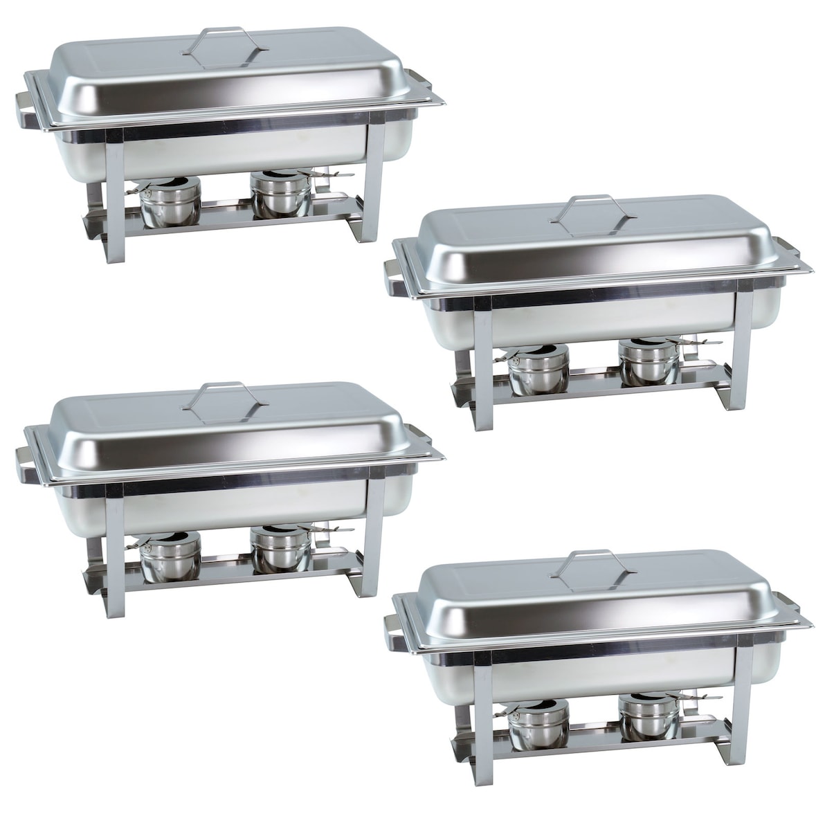 4 pezzi Chafing dish 4331 incl. contenitore GN 1/1 65mm