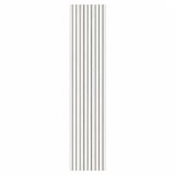 thumbnail of Panel decorativo de PVC con efecto de listones de madera, juego de 10 piezas, 120x30 cm, revestimiento de pared blanco.