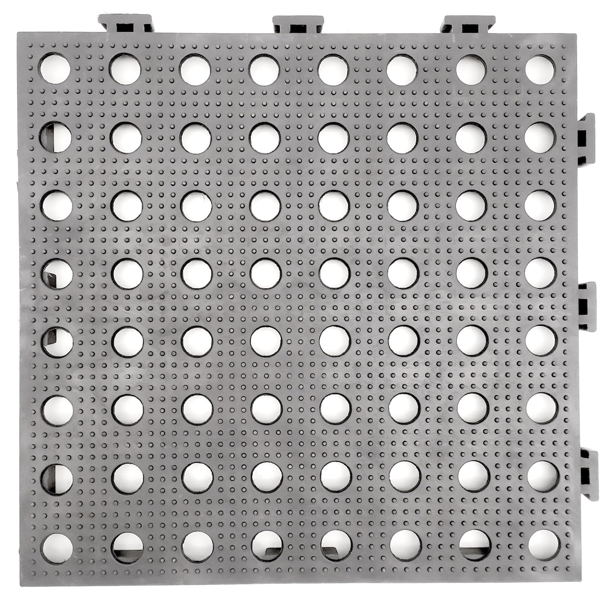 Pak 100 antislip MAXI afwateringstegels grijs (ca. 11m²) Extra versterkt: garages, auto's, motoren, hotels, industrie, enz