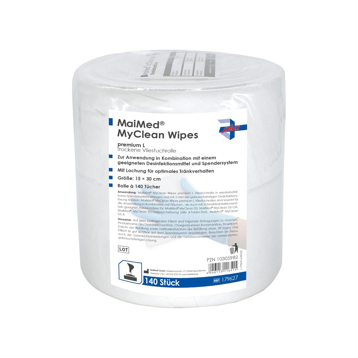 MaiMed MyClean Wipes premium - 8 x 140 Tücher | (15 x 30 cm)