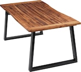 thumbnail of Décoshop26 - Esstisch im Industriedesign 180 x 90 cm massives Akazienholz geölt mit Metallelementen DEC036778