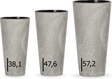 thumbnail of WellHome - Set mit 3 mittleren Pflanztöpfen Tubus Slim in Zementfarbe
