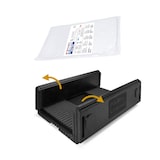 thumbnail of POLIBOX Conjunto Contentor isotérmico dobrável em PPE preto X-FOLD BOX + gel eutéctico GN