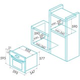 thumbnail of Horno Edesa EOE 7050 FBK multifunción negro