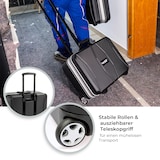 thumbnail of HMF 15602-02 Werkzeugtrolley leer, Werkzeugkoffer aus ABS-Kunststoff mit Rollen, 47 x 40 x 24,5 cm