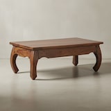 thumbnail of Couchtisch `Kanada`: Opium-Form, Massivholz, Sheeshamholz, handgefertigt, pflegeleicht. Braun, 110x60x40 cm | Kadima Design