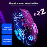 thumbnail of Souris Gaming Silencieuse Rechargeable Sans Fil 2.4GHz 1600DPI 3 Modes Ajustables YONIS