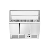 thumbnail of Saladette pare-haleine droit 3 portes - 1379 x 700 x 1382 mm - Ref ESL3814GR-D - ATOSA