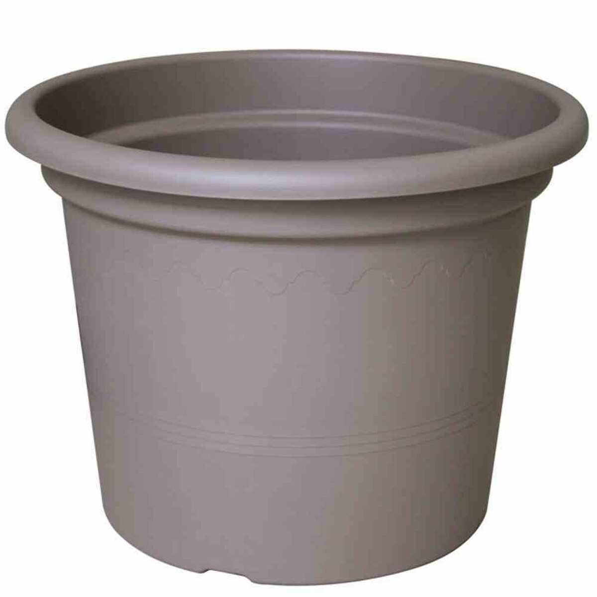 euro3plast Pflanzkübel GEO 30 cm taupe rund Taupe 30