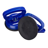 thumbnail of Relaxdays Saugheber 2er Set, Transport von Scheiben, Fliesen & Platten, Glasheber bis 45 kg, Saughalter Ø 12 cm, blau
