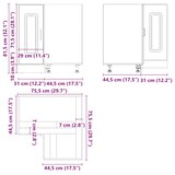 thumbnail of vidaXL Küchen-Eckunterschrank Kalmar Schwarz Holzwerkstoff