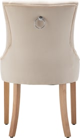 thumbnail of Möbilia Stuhl | 2er Set | Bezug Samt | B 56 x T 63 x H 91 cm | Creme