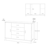 thumbnail of SARMOG MOBILE 2 ANTE 4 CASSETTI KIT L136 P41 H86 in truciolare nobilitato color olmo chiaro