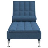 thumbnail of vidaXL Massage-Chaiselongue mit Nackenrolle Blau Stoff