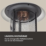 thumbnail of Goldflame Deluxe Terrassenheizstrahler 36.000BTU/11kW mobil Edelstahl Silber-Metallic