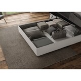 thumbnail of Letto contenitore imbottito 160x190 similpelle bianco Focus