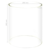 thumbnail of vidaXL Cilinder voor hotdog verwarmer 200x240 mm glas