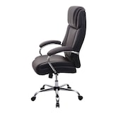 thumbnail of XXL Bürostuhl HWC-H94, Drehstuhl Schreibtischstuhl Chefsessel, 220kg belastbar Federkern Kunstleder ~ braun