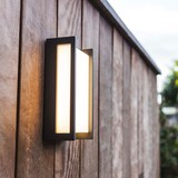 thumbnail of Lumisky Netzbetriebene Wandleuchte QUBO GREY LED H22cm Aluminium Dark Grey