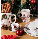 thumbnail of Excelsa Set Von 6 Espressotassen Mit Untertassen Tartan Gnome Porzellan 9 Cl Bunt