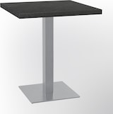 thumbnail of Bistrotisch 70x70 cm | D4878 LV Marmor Dunkel |  Edelstahl Gestell