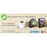 thumbnail of DYMO D1 - etiquetas estándar - negro sobre transparente - 19mm x 7m